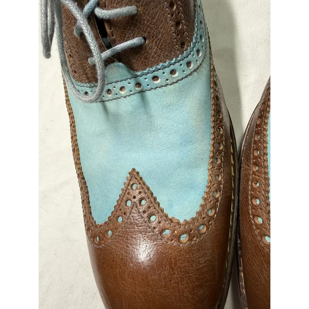 Cole Haan colton Nike Air patina green leather coffee brown size 12-M  C10033